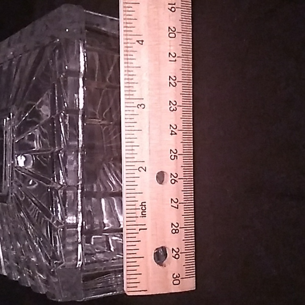 Vintage Art Deco Style Crystal Trinket Dish (B2) - Picture 4 of 8